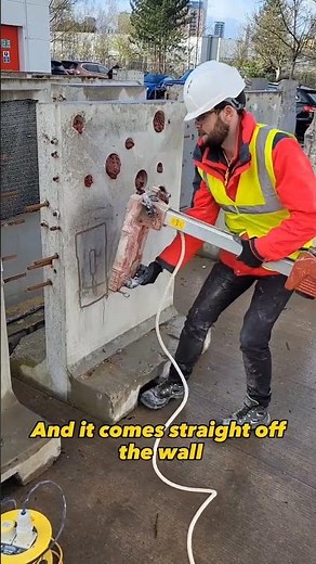 #shorts Vacuum baseplate coring with Hilti rig