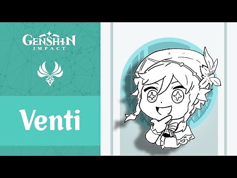 How to Draw Venti Emote Chibi | Genshin Impact