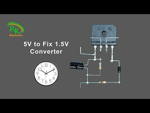 DIY 5V to Fix 1.5V Step Down Converter | DIY Electronics Projects