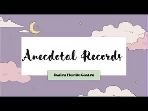 Anecdotal record (tagalog)