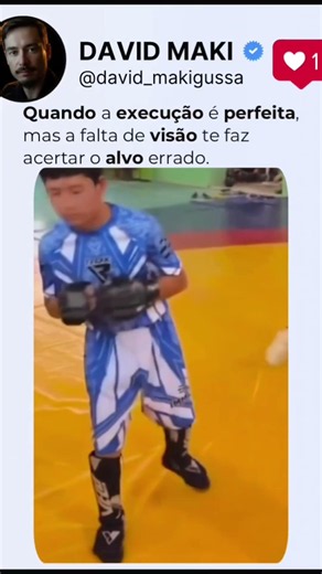 Ficou sem óculos no treino e acertou um chute giratório no alvo errado #memes #humor