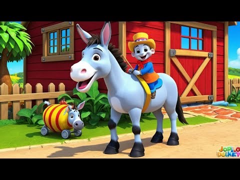 Donkey Wore Uncle Sam Pants 🐴🇺🇸 | Fun 3D Animated Nursery Rhyme for Kids & Toddlers