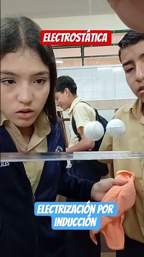 Electrostática. Electrización por inducción #experiment #electrostatica #expociencias