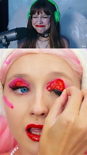 I LET A ROBOT DO MY MAKEUP AND THIS HAPPENED! 💀💄 #Shorts #Beauty #Challenge