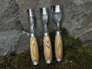 Hand Forged Wood Carving Gouges Set – 3 PCS Chisel Tools with Leather Roll | Spoon & Bowl Carving Tools | Woodworking Gift for Craftsmen - Etsy.de