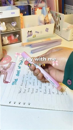 Study with me | Aesthetic ✨🧋📚 #studentlife #study #desk #studyvlog #studywithme #studyshorts #fyp