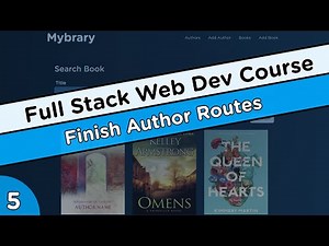 Authors Show/Edit/Update/Delete Routes - Node.js/Express/MongoDB Course #5
