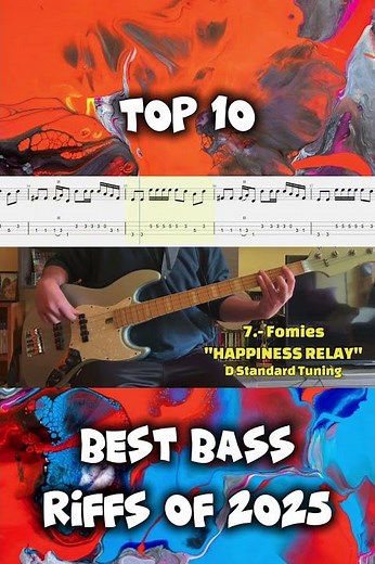 GREATEST RIFFS Vol. 4 - Top 10 Best Bass Riffs of 2025 #bass #tabs #riff #stoner #psychedelic #doom
