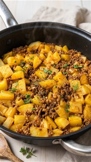The Perfect Potato & Beef Dinner! #GroundBeef #PotatoRecipe