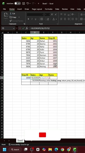 Ab VLOOKUP Bhool Jao! 😱 XLOOKUP Seekho 20 Seconds Me! #shorts #ytshorts #exceltips