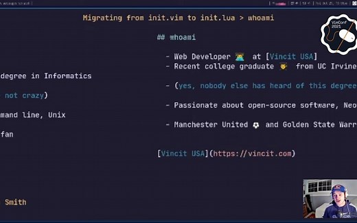 将你的Neovim从init.vim迁移至init.lua-Migrating from init.vim to init.lua (VimConf 2021)