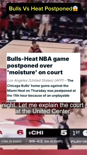 When Weather Effects INSIDE NBA Games💀 #shorts #bulls #heat