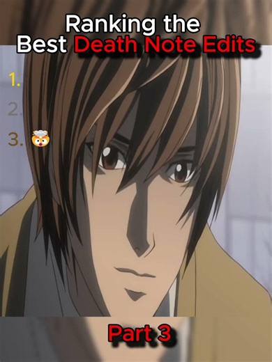 Ranking Best DeathNote Edits PART 3🔥#viral #anime #shorts #deathnote #fypシ
