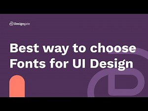 Best way to choose Fonts for UI Design