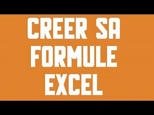 Créer sa formule Excel en VBA