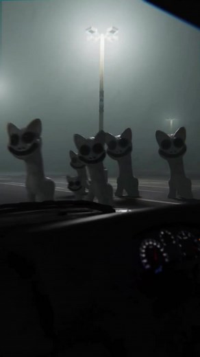 Spooky Cats at Haunted Road . 🙀 #spookycat #cathorror #creepycat #scarycat #horrorcat #horrorcomedy #halloweenparty #foryoupage #foryou #horrorcartoon