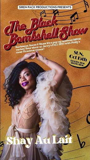 The Black Bombshell (Burlesque) Show - Jerrys Fall Festival in Philadelphia #burlesqueshow