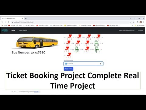 Ticket Booking Project in ASP.NET CORE | Real time Scratched based .NET project