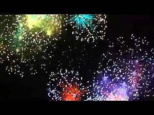 Colorful Firework Display Motion Background