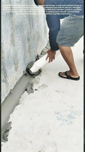 No Special Finishing Tools, PVC Outer Curve Beautify Wall Joint Cement