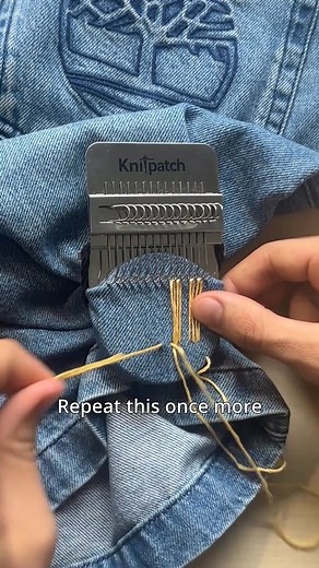 Meet the Knit Patch Maker 2.0 🧵 This clever little tool helps you weave directly onto any fabric — to fix holes, cover worn-out spots, or just add your personal touch to old clothes. What’s included? ✅ 5 step-by-step video tutorials ✅ 10 exclusive patch patterns ✅ Full How-To Guide ✅ All tools & threads included ♻️ Easy to use. Addictive to do. And helps reduce textile waste. Tap below to get yours: 👉knitpatch.com/products/stitchframe | Knit Patch