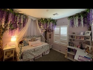 How I created whimsical Wisteria trees out of paper for my daughter’s fairy forest room!