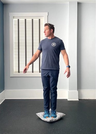Simple Balance Exercise Using a Pillow