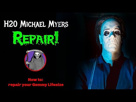 Repairing H20 Michael Myers | How to repair your Gemmy Halloween animatronic