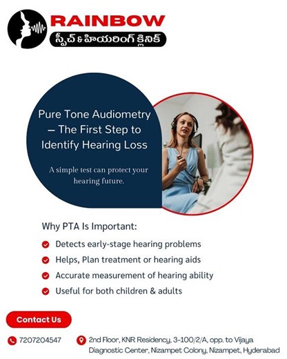 Pure Tone Audiometry Test | Early Hearing Loss Detection | Best Speech & Hearing Clinic in Nizampet
