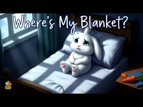Cozy sleep| Where Did the Blanket Go?|🐰 Cute Bedtime Story for Kids