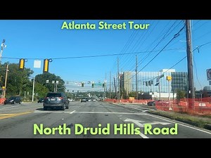 Atlanta Street Tour: North Druid Hills Road - Decatur to Brookhaven [4K]