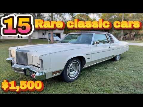 Amazing Prices: 15 Classic Cars for Sale Under $8,500