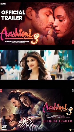 Aashiqui 3 Official Trailer Kartik Aaryan tripti Demri Anurag Bashu#shortfeed #ytshort # Aashiqui 3