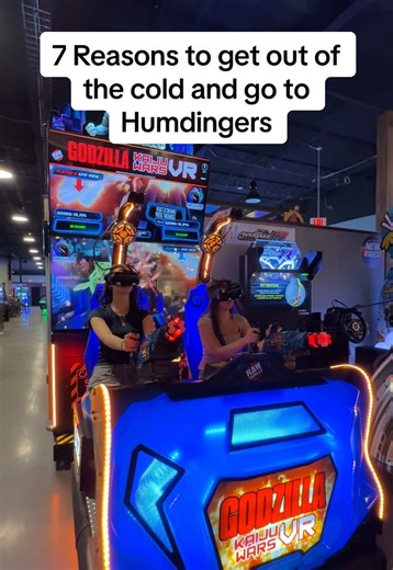 While there are endless reasons to visit Humdingers, here are 7 of the best reasons! 1. Spark Bowling 🎳 2. VR Games 🥽 3. Prizes 🎁 4. Arcade Games 🕹️ 5. Tasty Bites & Sweet Treats 🍕🍦 6. Batting Cages ⚾️ 7. Laser Maze 💥 See ya soon! 🥳