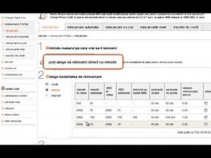 contul tau Orange: cum reincarci un cont PrePay (din cont de abonat)