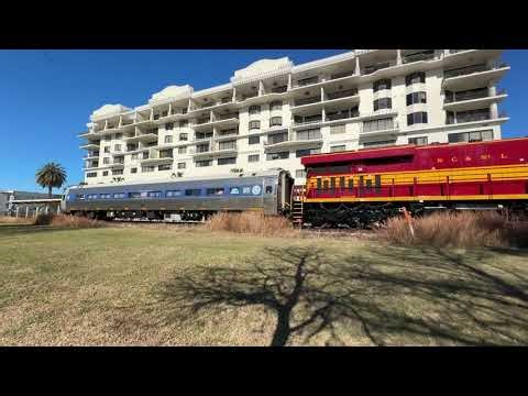CSX NC&STL Heritage Unit 1851 leads W008 FRA Inspection Train In Kissimmee & Meets A SunRail