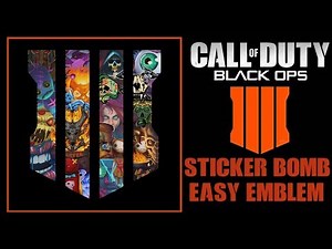 Black Ops 4 Emblem Tutorial - Easy Logo Sticker Bomb