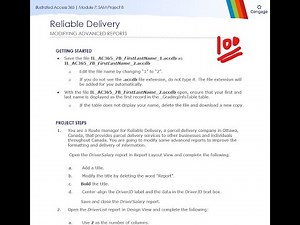 Illustrated Access 365 | Module 7: SAM Project B