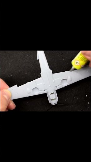 Can you build a Starter Set Model Kit using ONLY the included paints and glue? #airfix #model #bf109