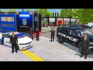 BANK ROBBERY POLICE MOBILE COMMAND CENTER | FARMING SIMULATOR 22