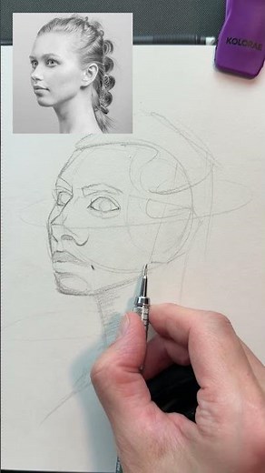 Fast & Easy Face Sketch Routine ///
