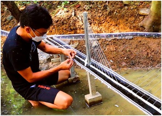 1.9M views · 24K reactions | Building a mini cable-stayed bridge | Handy Dandy | Facebook