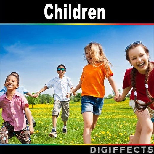 Children Playing with Voices and Running Away and Approaching