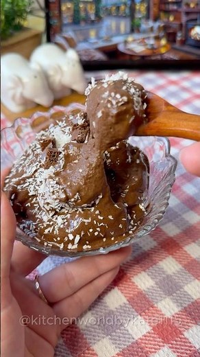The easiest chocolate ice cream 🍨 you’ll make with 3 ingredients 🍫