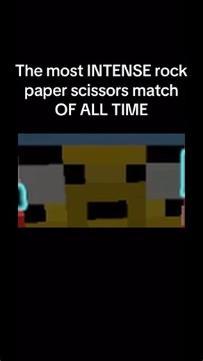 The most INTENSE rock paper scissor match OF ALL TIME #smallyoutuber #minecraft #minecraftmeme #fyp