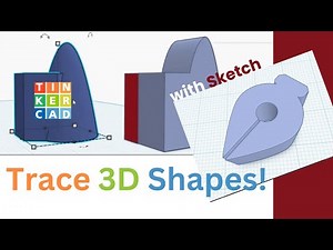New Tinkercad Sketch Tool Trick: Outline 3D Objects!
