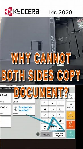 Double-sided function of the photocopier is not working?｜Easy problem solving｜影印機雙面功能失效？｜#kyocera