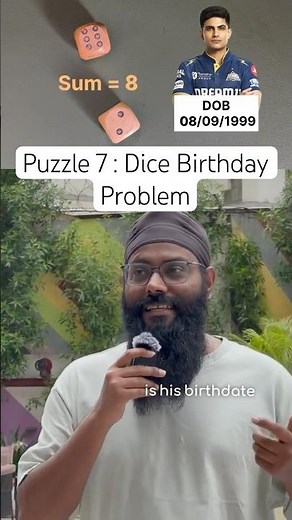 Puzzle 7: The Dice Birthday Problem 🎲 #maths #puzzle #jeepreparation #catpreparation #jee #cat