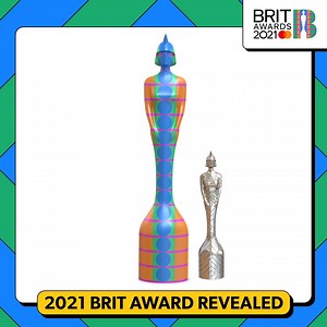 The iconic BRITs trophy has had a makeover! Es Devlin OBE and Yinka Ilori MBE have joined forces for the first-ever collaborative design 💕 Find out more about what inspired them here: https://www.brits.co.uk/news/brits-2021-trophy-reveal | BRIT Awards