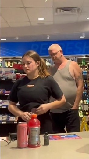 Creepy Man Stares Down Minor! #shorts #gasstation